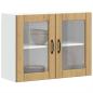 Preview: Küchen-Hängeschrank mit Glastür Artisan-Eiche Holzwerkstoff