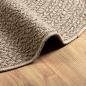 Preview: Teppich ZIZUR Beige Ø 200 cm Jute-Optik Indoor und Outdoor