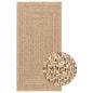 Preview: Teppich ZIZUR Beige 80x250 cm Jute-Optik Indoor und Outdoor