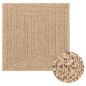 Preview: Teppich ZIZUR Beige 200x290 cm Jute-Optik Indoor und Outdoor