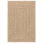 Preview: Teppich ZIZUR Beige 120x120 cm Jute-Optik Indoor und Outdoor
