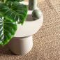 Preview: Teppich ZIZUR Beige 120x120 cm Jute-Optik Indoor und Outdoor