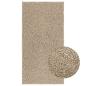 Preview: ARDEBO.de - Teppich ZIZUR Beige 60x110 cm Jute-Optik Indoor und Outdoor