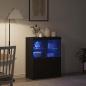 Preview: Sideboard Schwarz 81x37x100 cm Holzwerkstoff