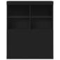 Preview: Sideboard Schwarz 81x37x100 cm Holzwerkstoff