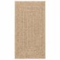 Preview: Teppich ZIZUR Beige 80x150 cm Jute-Optik Indoor und Outdoor