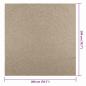 Preview: Teppich ZIZUR Beige 200x200 cm Jute-Optik Indoor und Outdoor