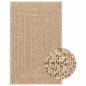 Preview: Teppich ZIZUR Beige 160x230 cm Jute-Optik Indoor und Outdoor