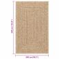 Preview: Teppich ZIZUR Beige 160x230 cm Jute-Optik Indoor und Outdoor