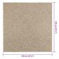 Preview: Teppich ZIZUR Beige 120x120 cm Jute-Optik Indoor und Outdoor