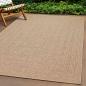 Preview: ARDEBO.de - Teppich ZIZUR Beige 240x240 cm Jute-Optik Indoor und Outdoor