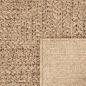 Preview: Teppich ZIZUR Beige 240x240 cm Jute-Optik Indoor und Outdoor