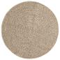 Preview: Teppich ZIZUR Beige Ø 90 cm Jute-Optik Indoor und Outdoor