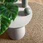 Preview: Teppich ZIZUR Beige Ø 90 cm Jute-Optik Indoor und Outdoor