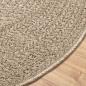 Preview: Teppich ZIZUR Beige Ø 90 cm Jute-Optik Indoor und Outdoor