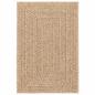 Preview: Teppich ZIZUR Beige 100x200 cm Jute-Optik Indoor und Outdoor