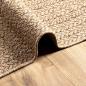 Preview: Teppich ZIZUR Beige 100x200 cm Jute-Optik Indoor und Outdoor