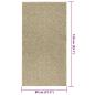 Preview: Teppich ZIZUR Beige 80x150 cm Jute-Optik Indoor und Outdoor