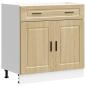 Preview: Küchenunterschrank Porto Sonoma-Eiche Holzwerkstoff