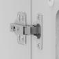 Preview: Küchen-Hängeschrank mit Glastür Lucca Grau Sonoma Holzwerkstoff