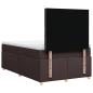 Preview: Boxspringbett mit Matratze Dunkelbraun 120x190 cm Stoff
