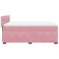 Preview: Boxspringbett mit Matratze Rosa 140x200 cm Samt