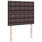 Preview: Boxspringbett mit Matratze Dunkelbraun 120x200 cm Stoff