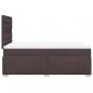 Preview: Boxspringbett mit Matratze Dunkelbraun 120x200 cm Stoff