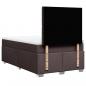 Preview: Boxspringbett mit Matratze Dunkelbraun 120x200 cm Stoff