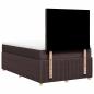 Preview: Boxspringbett mit Matratze Dunkelbraun 120x190 cm Stoff