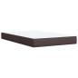 Preview: Boxspringbett mit Matratze Dunkelbraun 120x190 cm Stoff