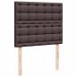 Preview: Boxspringbett mit Matratze Dunkelbraun 120x190 cm Stoff