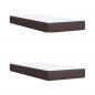 Preview: Boxspringbett mit Matratze Dunkelbraun 200x200 cm Stoff