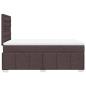 Preview: Boxspringbett mit Matratze Dunkelbraun 120x190 cm Stoff