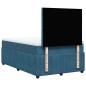 Preview: Boxspringbett mit Matratze Blau 120x200 cm Samt