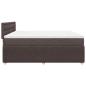 Preview: Boxspringbett mit Matratze Dunkelbraun 200x200 cm Stoff