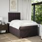Preview: Boxspringbett mit Matratze Dunkelbraun 120x200 cm Stoff
