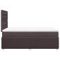 Preview: Boxspringbett mit Matratze Dunkelbraun 120x190 cm Stoff