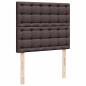 Preview: Boxspringbett mit Matratze Dunkelbraun 120x190 cm Stoff