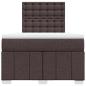 Preview: Boxspringbett mit Matratze Dunkelbraun 120x190 cm Stoff