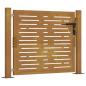 Preview: Gartentor 105x80 cm Cortenstahl Quadratisches Design