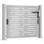Preview: Gartentor 105x80 cm Cortenstahl Quadratisches Design