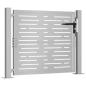 Preview: Gartentor 105x80 cm Cortenstahl Quadratisches Design