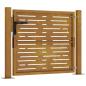Preview: Gartentor 105x80 cm Cortenstahl Quadratisches Design