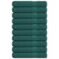 Preview: ARDEBO.de - Saunatücher 10 Stk. Grün 80x200 cm 360 g/m² 100% Baumwolle