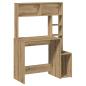 Preview: Schreibtisch mit Regal Artisan-Eiche 100x45x140cm Holzwerkstoff