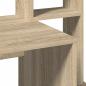 Preview: Schreibtisch mit Regal Sonoma-Eiche 100x45x140 cm Holzwerkstoff