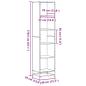 Preview: Bücherregal Sonoma-Eiche 40x35x170,5 cm Holzwerkstoff