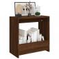Preview: Beistelltisch Braun Eichen-Optik 50x26x50 cm Holzwerkstoff
