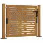 Preview: Gartentor 105x105 cm Cortenstahl Quadratisches Design